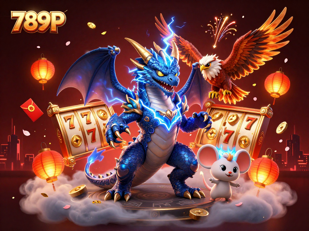 Engage with 789P's thrilling casino adventure featuring vibrant dragons and lucky slot reels.
