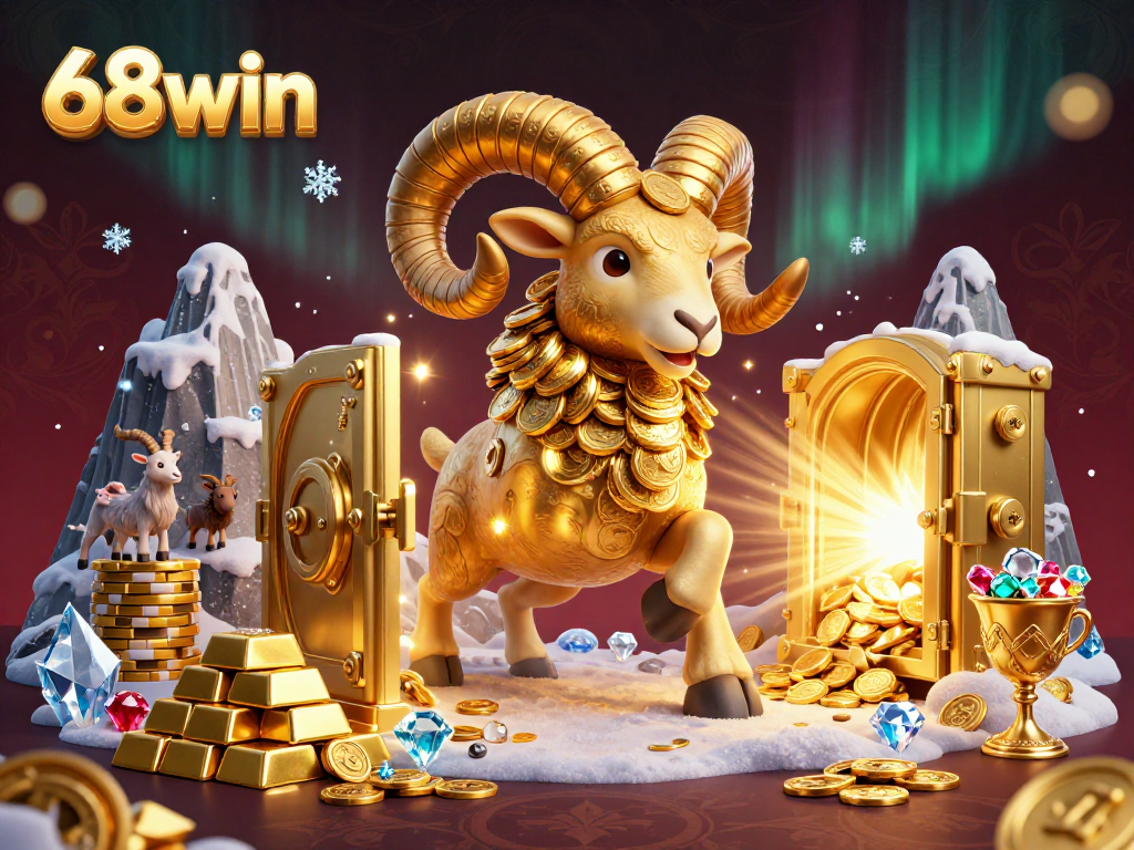 Experience exhilarating wins at 68win with an exciting 3D casino scene bursting with treasures!