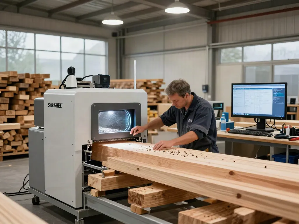 SHASHEL® microwave equipment in use for chemical-free wood pest elimination