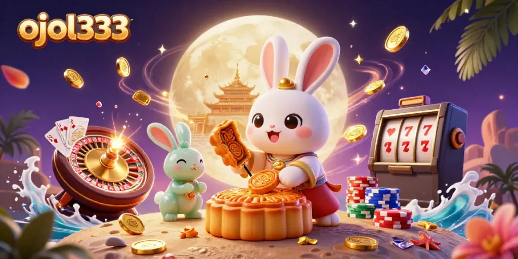 Engage with ojol333 gaming magic featuring vibrant casino-themed characters, gold coins, and action-packed elements.