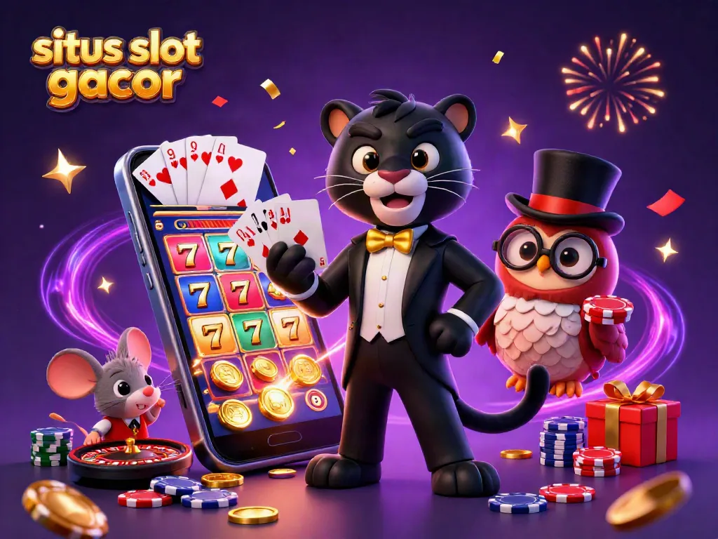 Experience the excitement of situs slot gacor with 3D characters, vibrant slots, and dynamic gaming elements.