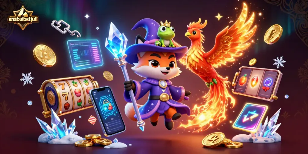 Menggali kesenangan bermain di anabulbetjuli dengan ilustrasi 3D casino yang menarik dan penuh warna.