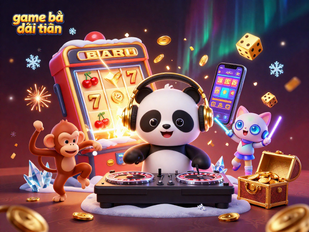 Spin to win with game bài đổi thưởng in a vibrant casino scene featuring lucky symbols!