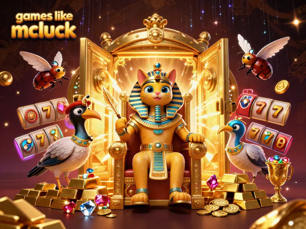 Engage in games like mcluck with exhilarating casino action featuring themed characters and treasures.