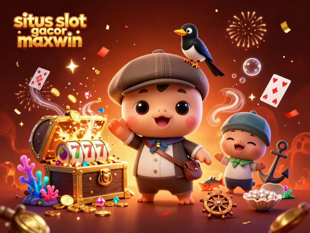 Experience the excitement of situs slot gacor maxwin through a playful illustration featuring baby Nessie and a gold-obsessed magpie.
