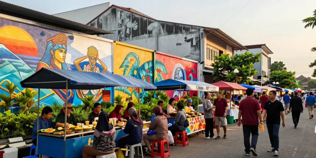Vibrant community scene in Lampung from lornematthews.com highlighting local culture.