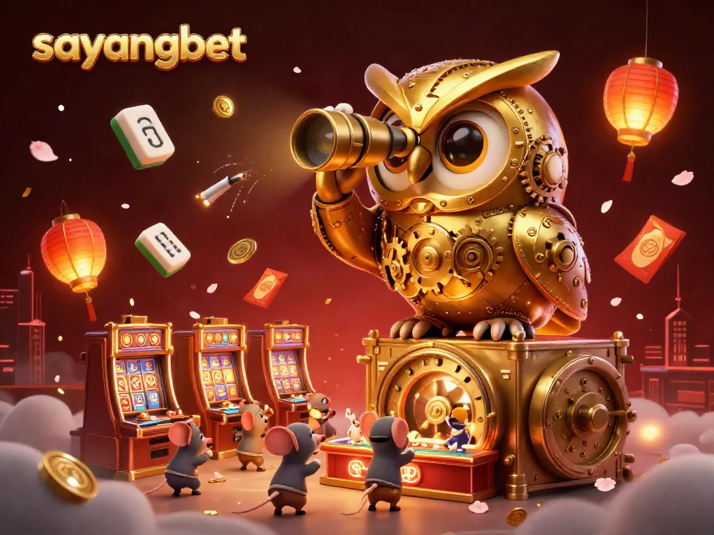 Experience the thrill of sayangbet at a vibrant casino with captivating characters and elements.