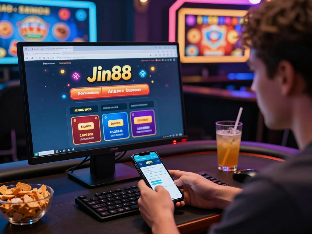 Người chơi vui vẻ đăng ký Jin88 trên giao diện ứng dụng hiện đại