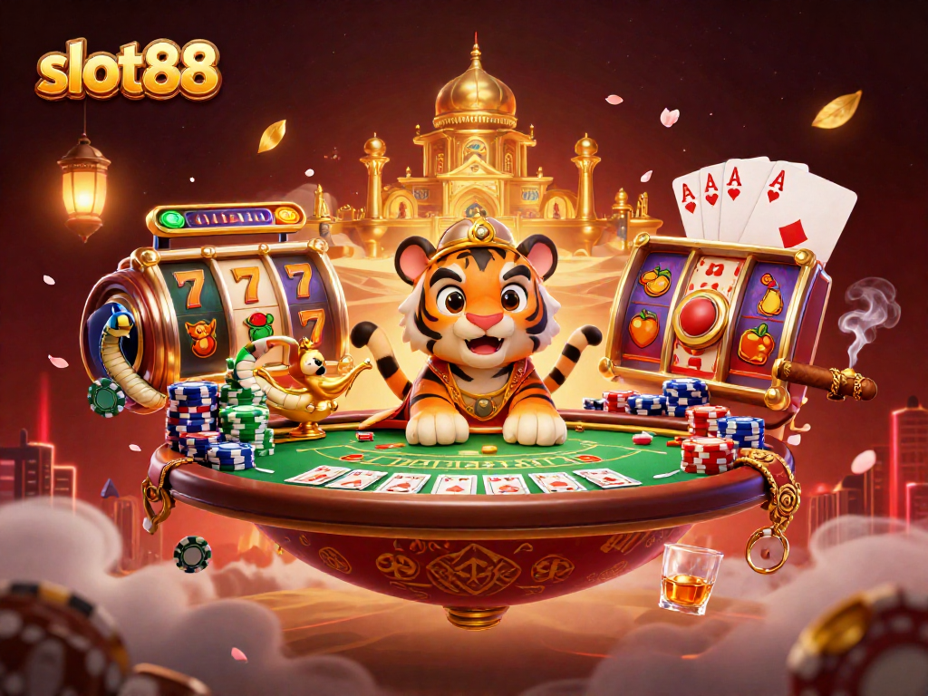 Experience exhilarating slot88 action with a vibrant Arabian Nights-themed 3D illustration.