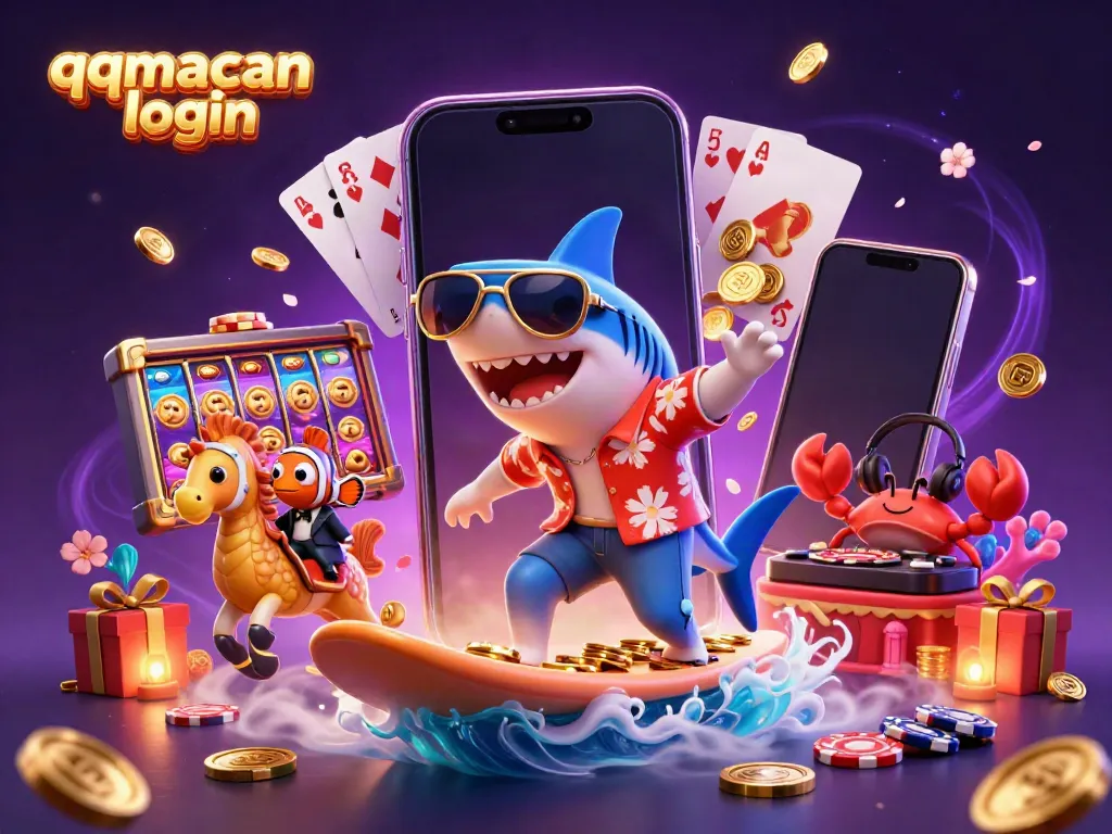 Experience the thrill of playing at QQMacan with a vibrant and dynamic scene symbolizing the qqmacan login.