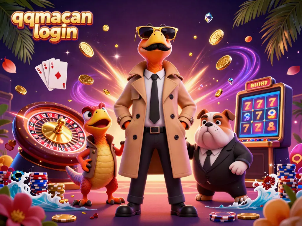 Experience the fun of qqmacan login as three raptors humorously disguise themselves to enter a casino VIP lounge.