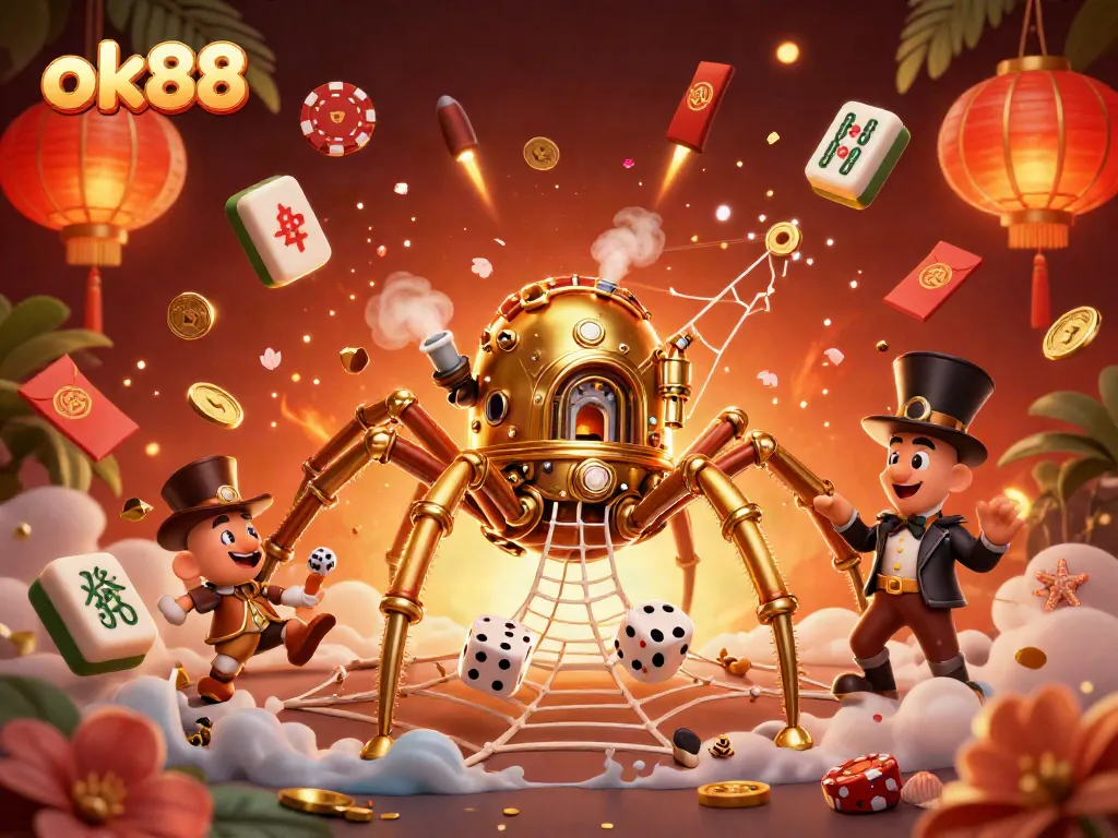 Engage in thrilling casino gaming action with ok88 amidst a magical 3D world.