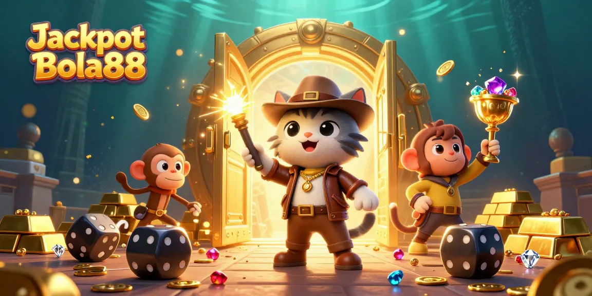 Spin and win with Jackpot Bola88, a thrilling casino experience featuring treasure and excitement.