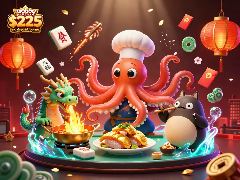 Boost your winnings with the yabby casino $225 no deposit bonus in this vibrant casino illustration.